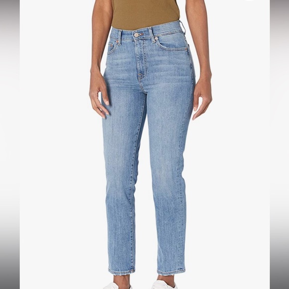 The Drop Denim - The Drop Women's Miranda High-Rise Straight Fit Ankle Jean